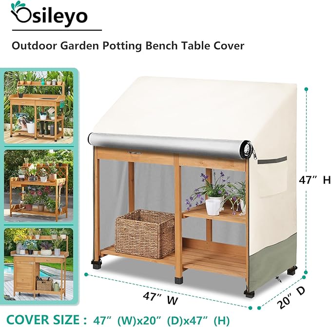 Outdoor Garden Potting Bench Table Cover - Image 2