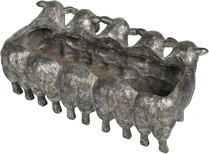Newman House Studio Resin Sheep Planter Succulent Pot - Image 3