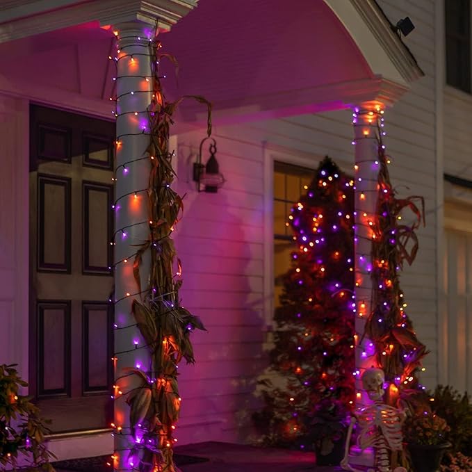 Dazzle Bright 2 Pack Total 400LED 132FT Halloween Solar String Outdoor Lights - Image 7