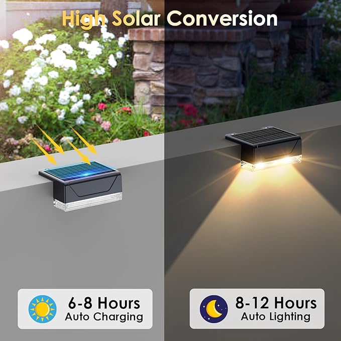Solar Fence Lights Outdoor - Image 3
