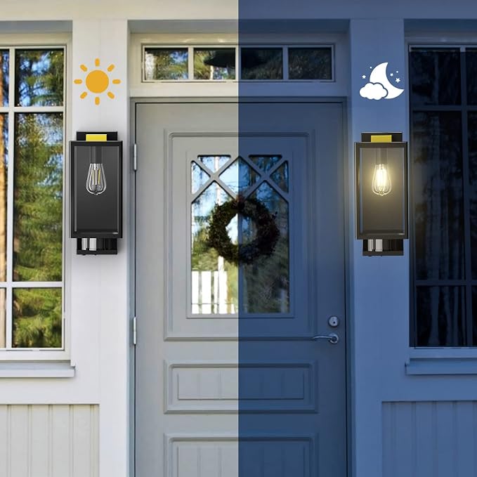 Motion Sensor Outdoor Wall Lights, Dusk to Dawn Outdoor Lighting, Modern Wall - Image 7