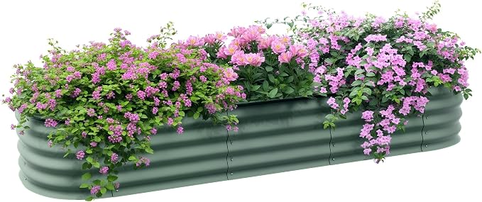 Outsunny 6.5' x 2' x 1' Galvanized Raised Garden Bed Kit, Outdoor Metal by Outsunny