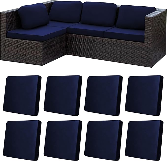 8Pcs Stretch Patio Cushion Covers, Outdoor Couch Covers Replacement, Outdoor by BIETYONE