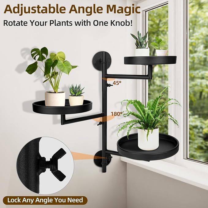 Rotating Window Plant Shelves - Image 2