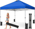 OLIXIS 10x10ft Pop Up Canopy Tent, Heavy Duty 1-Person One Push Setup, Portable by OLIXIS