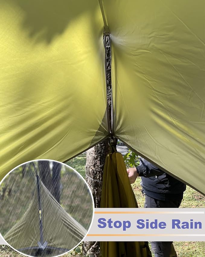 Sunyear Camping Hammock, Portable Single & Double Hammock - Image 6