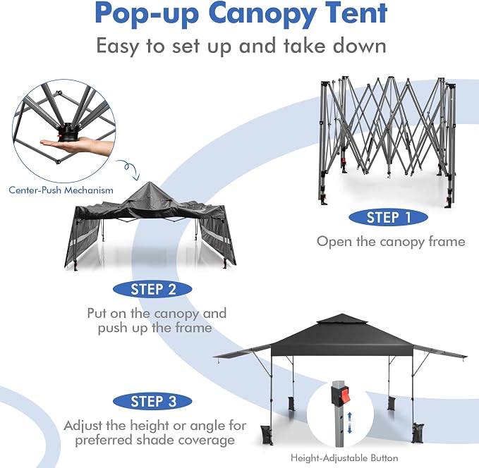 Tangkula 10x17.6 Ft Pop Up Canopy - Image 6