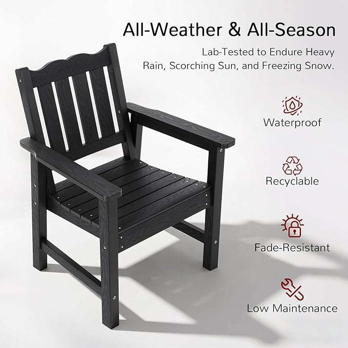 Stoog All-Weather Outdoor Chairs, Patio Dining Chair - Image 5