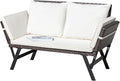 Greesum Outdoor Sofa, Woven Rattan Patio Furniture, Convertible Daybed or by BuynowfromGreesum