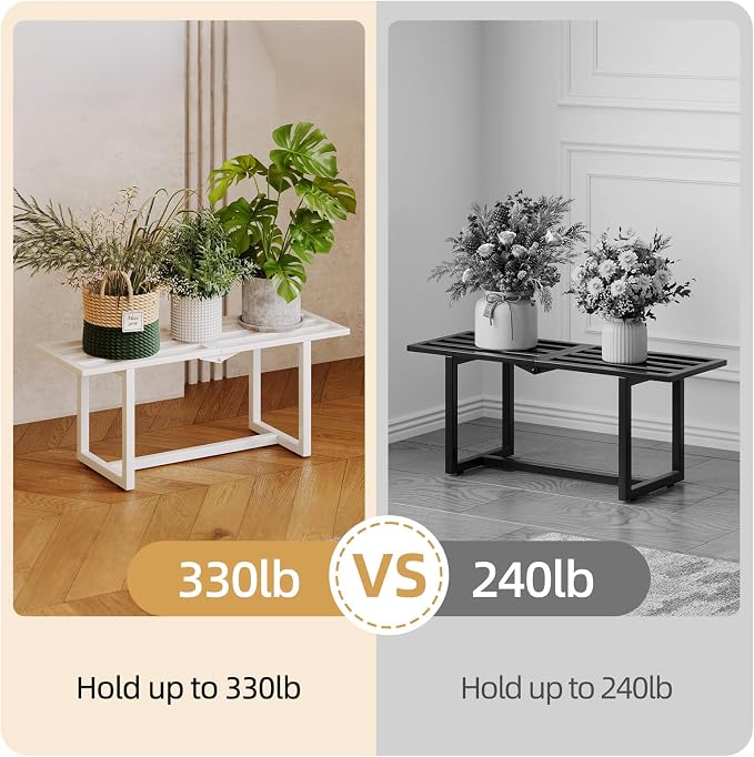 Modern Outdoor Plant Stand for Indoor Corner, Foldable Metal Plant Display - Image 7