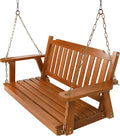 Wooden Porch Swing 2-Seater, Bench Swing by Anraja