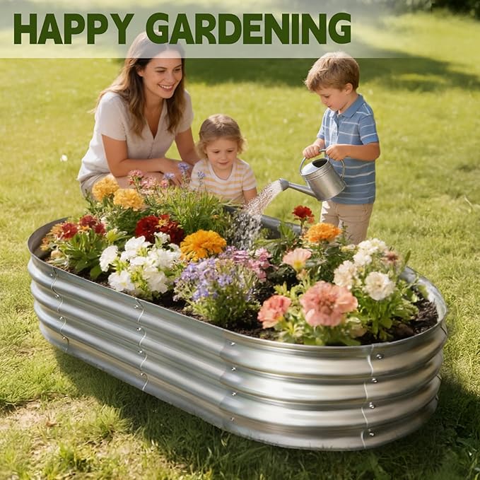 Galvanized Raised Garden Bed Outdoor, Large Raised Bed - Image 4