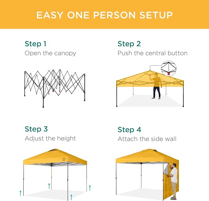 Best Choice Products 10x10ft Pop Up Canopy Tent - Image 3