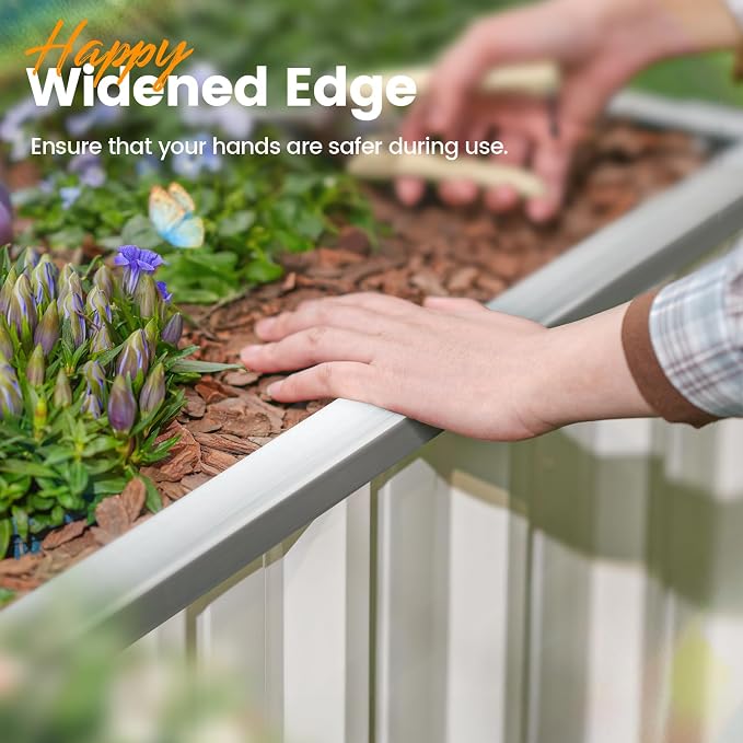 KING BIRD Raised Garden Bed 68" x 36" x 24" Heightened Galvanized Steel Metal - Image 6