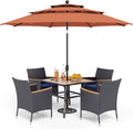 PHI VILLA 5pcs Patio Dining Set by PHIVILLAThepioneerofcomfortablehouseholdsupplies