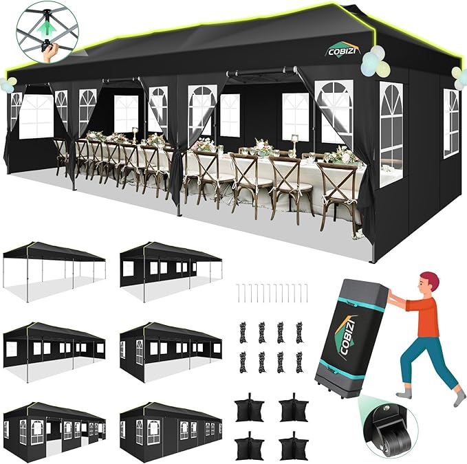 COBIZI 10x30 Pop Up Canopy Tent by COBIZI
