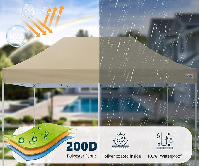 MASTERCANOPY Pop Up Canopy Tent Commercial Grade 10x20 Instant Shelter - Image 6
