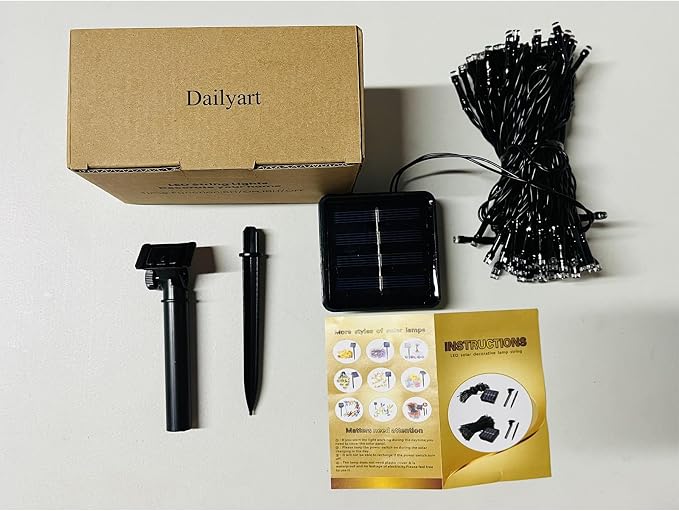 Solar String Lights Outdoor Waterproof: 50ft 100LED Solar String Lights Outdoor - Image 9