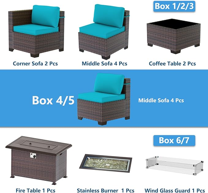 Outdoor Patio Furniture Set - Image 8