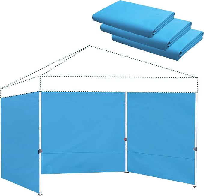 Canopy Sidewalls for 10x10 Pop Up Canopy 99% UV Protection, Waterproof by Unknown