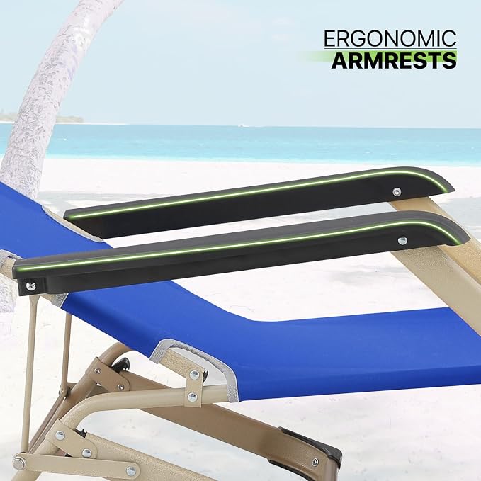 Magshion Folding Patio Chairs Set of 2, Outdoor Lounge Chair - Image 10