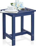 Y&M Outdoor Side Table, HIPS Adirondack Small Single Table, Waterproof Square by YM