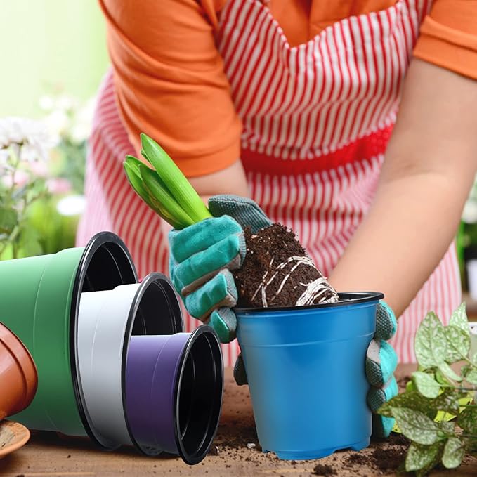 Oubest 30Pack Nursery Pots Plastic - Image 7