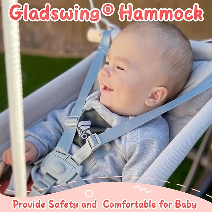 Baby Swing Indoor and Outdoor, Canvas Hammock Swing - Image 6