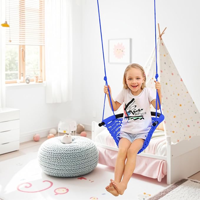 JKsmart 2 Pack Kids Swing Seat, Heavy Duty Rope Play Secure Children Swing Set - Image 8