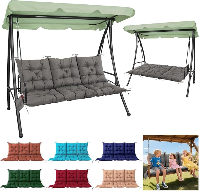 3 Seater Porch Swing Cushion, Thick Cushion by Matalde