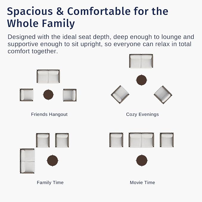 East Oak 4-Piece Patio Furniture Set | Life Chatter Outdoor Furniture | Coffee - Image 11