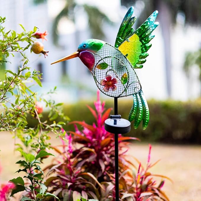 DREAMYSOUL Outdoor Solar Garden Lights, Hummingbird Solar Lights - Image 2