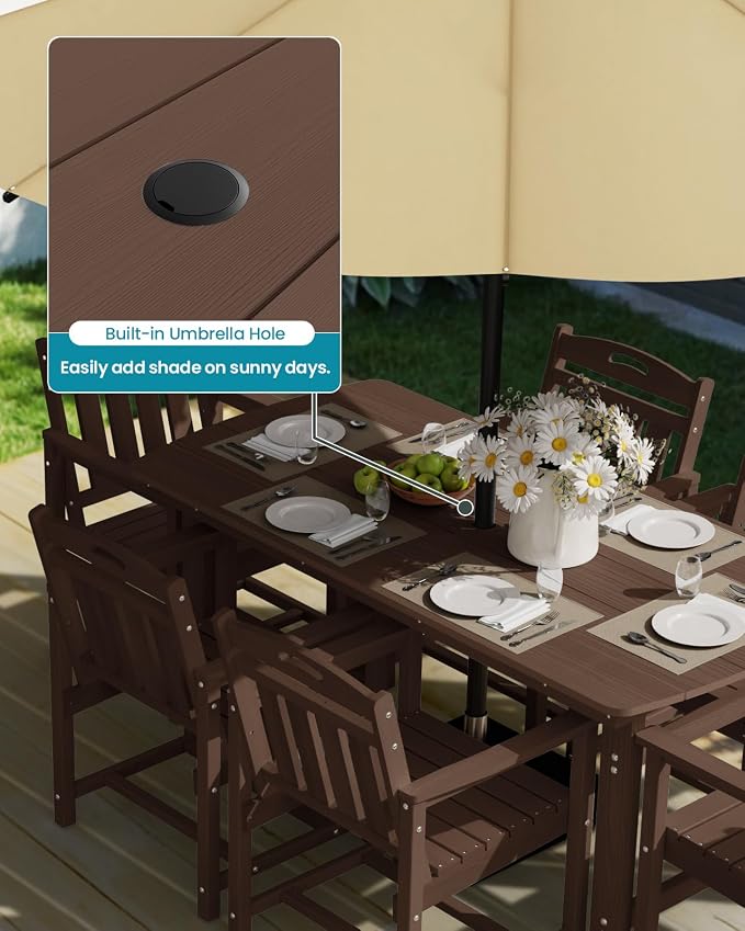 Ciokea HDPE Outdoor Dining Table - Image 5