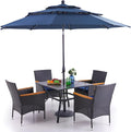 PHI VILLA 6 pcs Patio Dining Set by PHIVILLAThepioneerofcomfortablehouseholdsupplies