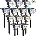 btfarm Solar Spot Lights Outdoor Waterproof, 12 Pack/3 Modes Motion Sensor by btfarmdecorativelighting