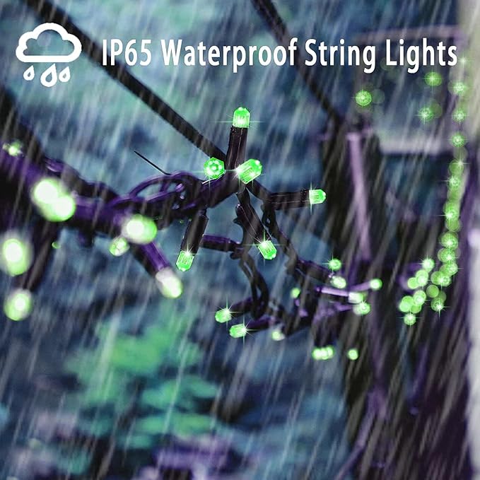 Solar Christmas Lights Outdoor, 115 Ft 300 LED 8 Modes Waterproof Patio Lights - Image 5