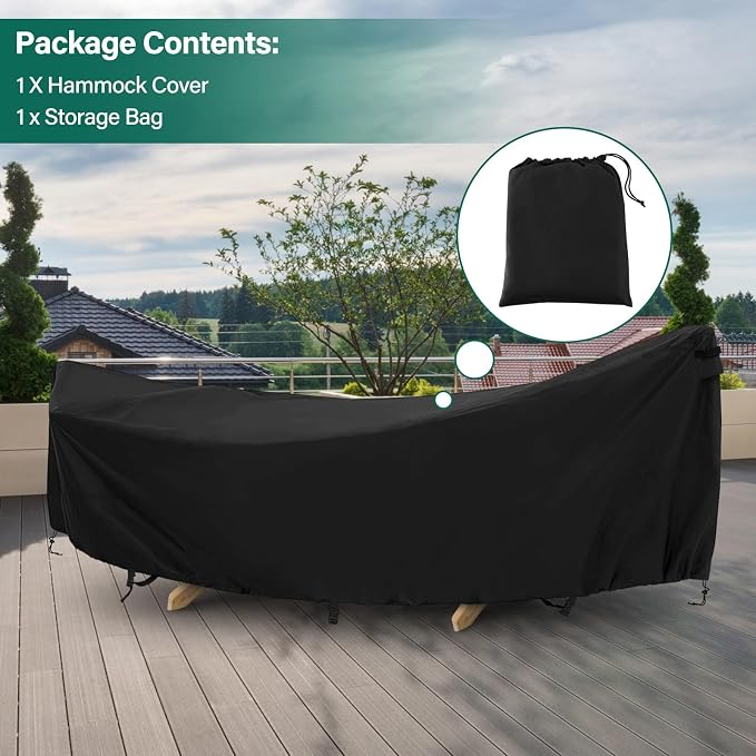 AKEfit Hammock Cover, 400D Upgraded Waterproof Hammock Cover - Image 6