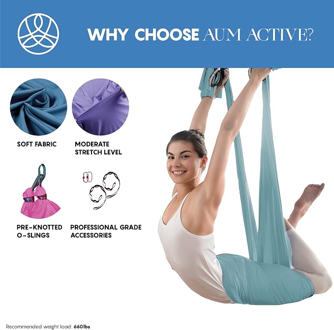 Aerial Silk Yoga Hammock & Swing - Image 5