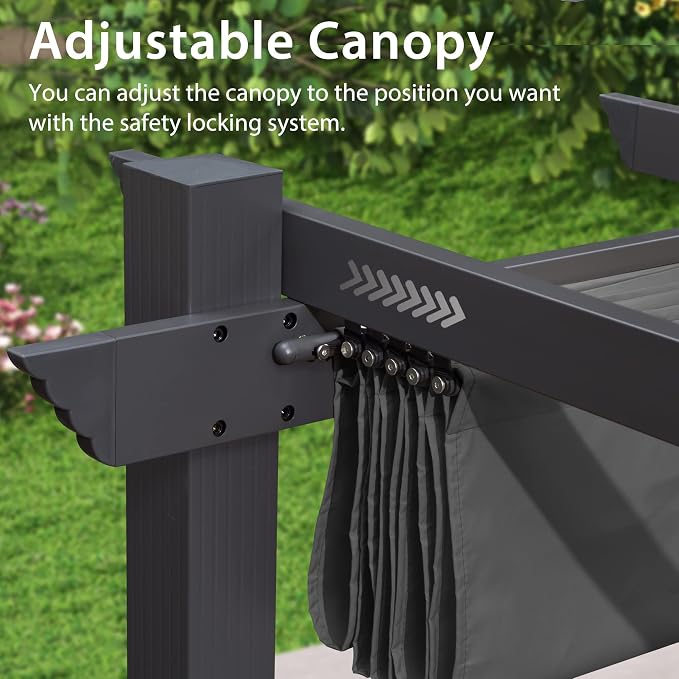 PURPLE LEAF 12' X 18' Outdoor Pergola - Image 9