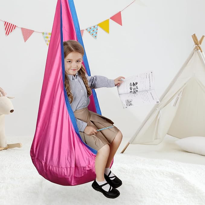 Kids Swing Seat Hammock Chair Indoor Outdoor Hanging Chair - Image 4