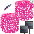 Solar Pink Valentine String Lights Outdoor by BHCLIGHT