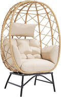 SWITTE Wicker Egg Chair Outdoor, Oversized Patio Lounge Chairs by SWITTE