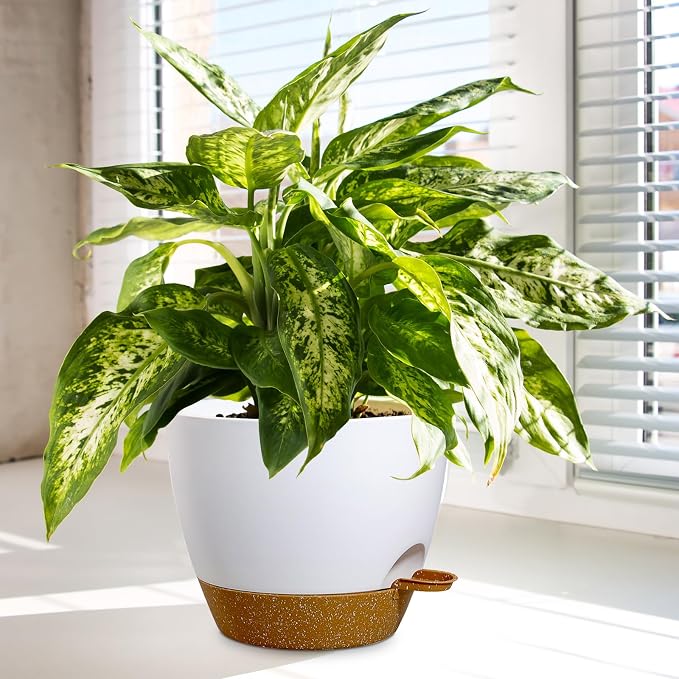 10/9/8 inch Medium Self Watering Pots, Plant Pots - Image 6
