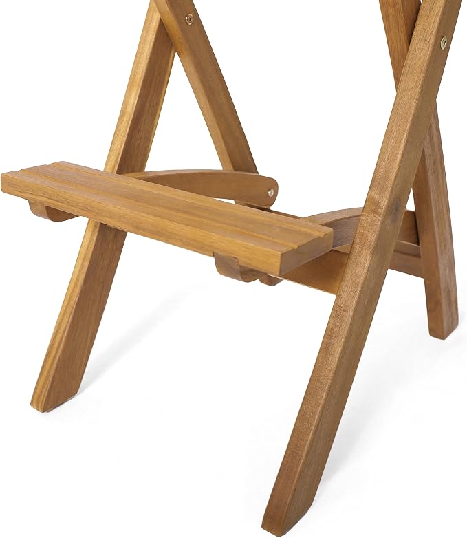 Christopher Knight Home Tundra Outdoor Foldable Wood Barstool Set, 2-Pcs Set - Image 13