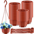 Roshtia 50 Pcs 5.1 inch Plastic Hanging Plant Pots by Roshtia