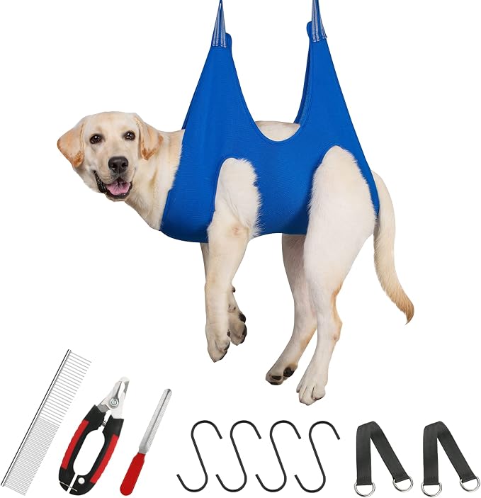Guzekier Dog Grooming Hammock for Trim Nail, Dog Sling for Grooming, Dog by Guzekier