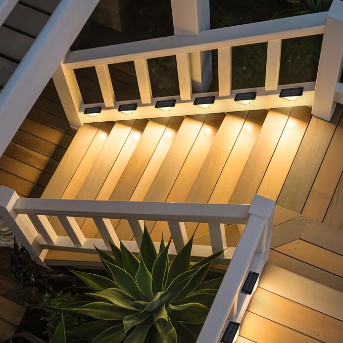 SOLPEX 16 Pack Four-Sided Illumination Solar Step Lights - Image 5
