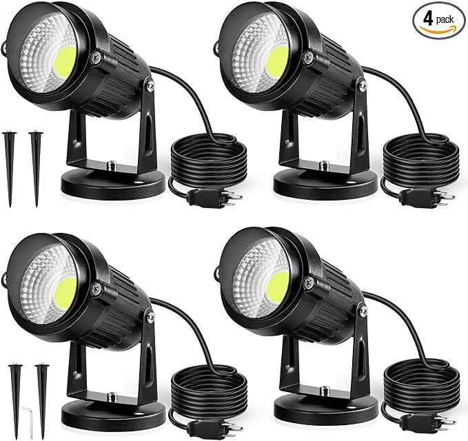 LemonBest Landscape Lights - 5W 110V Outdoor Spotlight - Waterproof IP65-3000K by LemonBest