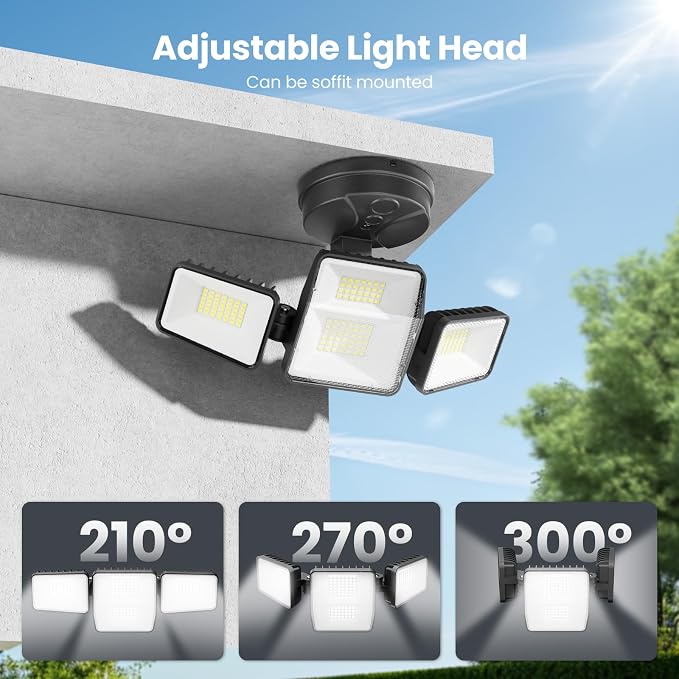 70W 7000LM LED Flood Lights Outdoor, Switch Controlled Security Lights - Image 7