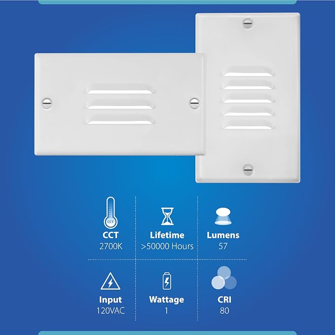 STP2 Louvered White LED Step Light - Image 10